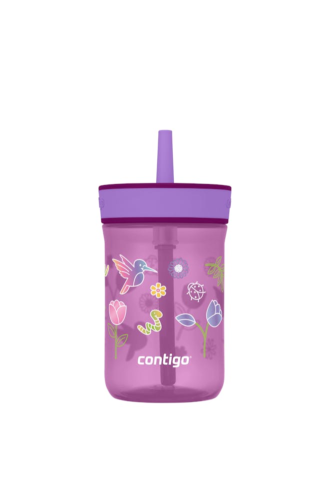 Kids’ Leighton Straw Tumbler with Spill-Proof Leak-Proof Lid, 14oz R7